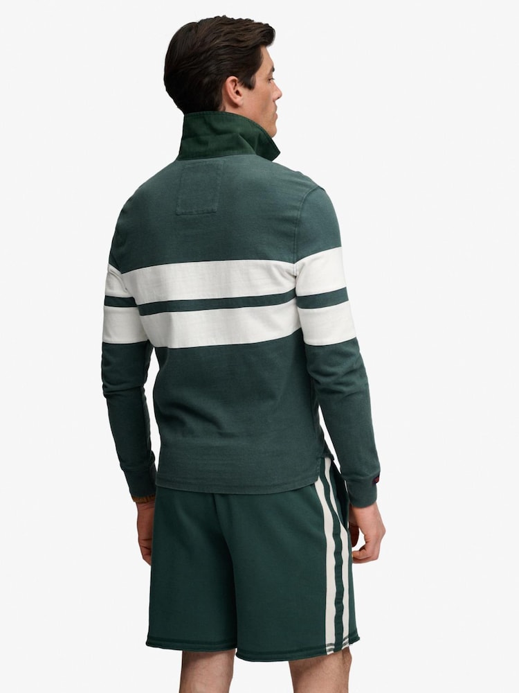 Superdry Green Rugby Shirt - Image 2 of 5