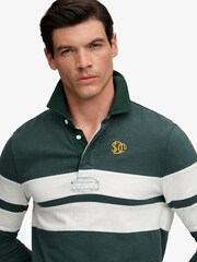 Superdry Green Rugby Shirt - Image 3 of 5
