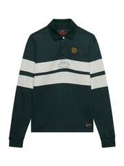 Superdry Green Rugby Shirt - Image 4 of 5