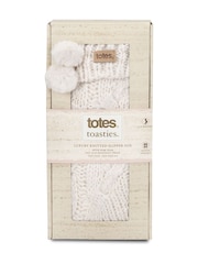 Totes Toasties Ladies Luxury Chunky Knit Slipper Socks - Bild 5 von 5