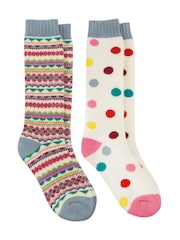 Totes Toasties Ladies Welly Boot Socks 2 Pack - Bild 1 von 5
