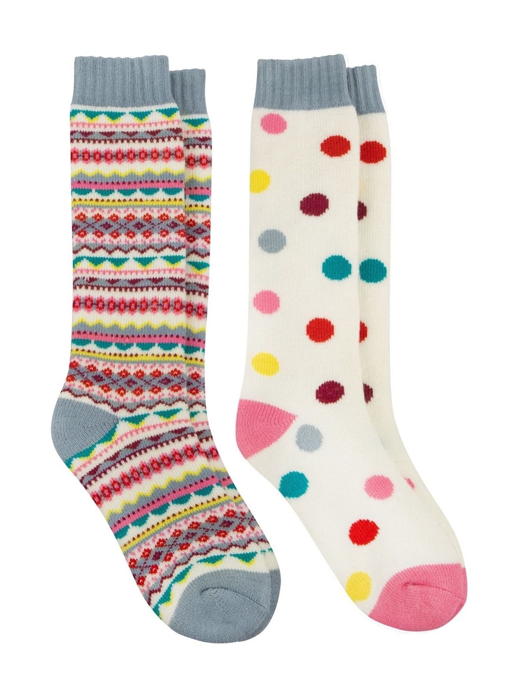 Totes Toasties Ladies Welly Boot Socks 2 Pack - Bild 1 von 5