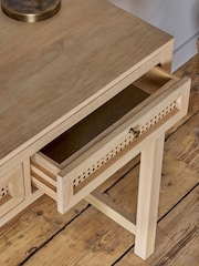 Nkuku Natural Kanz Mango Wood Writing Desk - Image 3 of 4