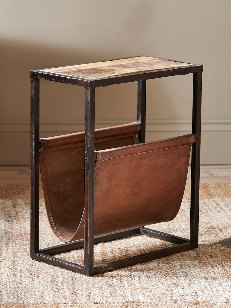 Nkuku Natural Alera Side Table - Image 1 of 5 Nkuku Natural Alera Side Table - Image 1 of 5