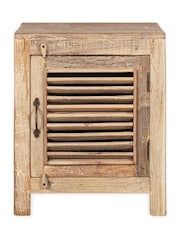 Nkuku Natural Ibo Reclaimed Wooden Slatted Cabinet - Image 6 of 6