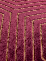 Paoletti Burgundy Empress Faux Fur Cushion - Image 4 of 4