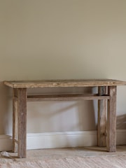 Nkuku Natural Ibo Reclaimed Wood Console Table - Image 1 of 5
