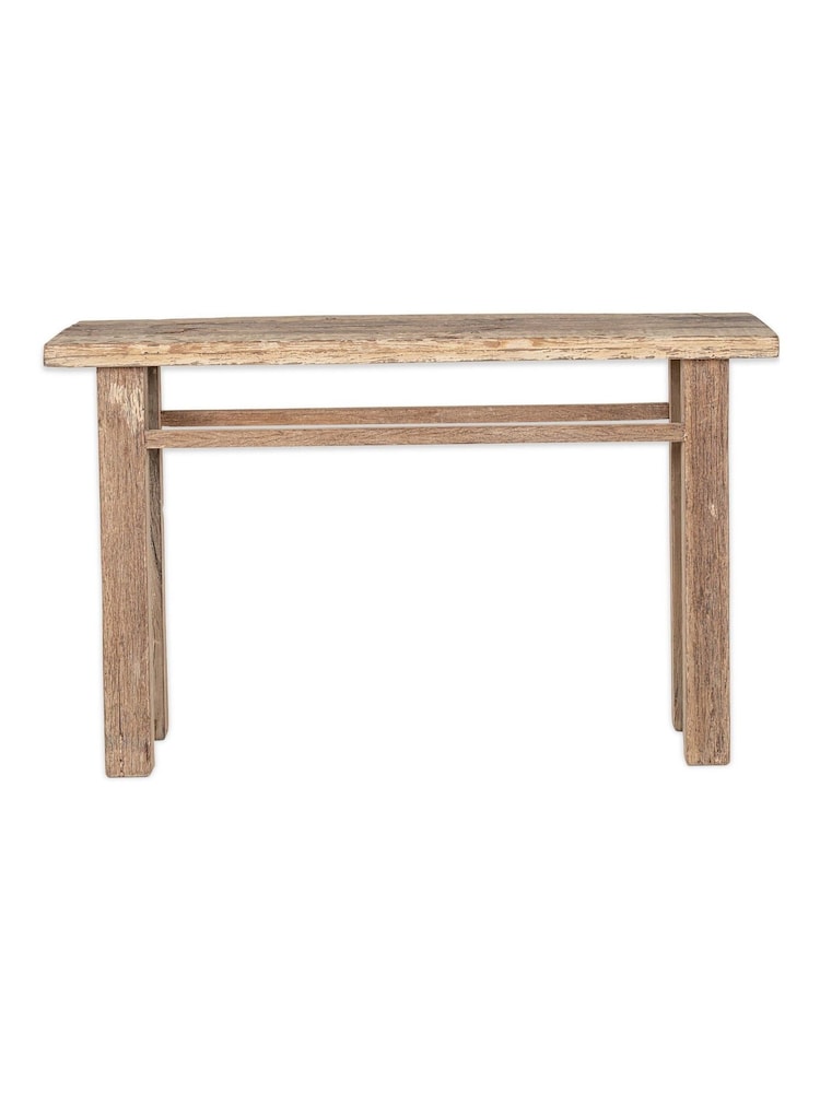 Nkuku Natural Ibo Reclaimed Wood Console Table - Image 5 of 5 Nkuku Natural Ibo Reclaimed Wood Console Table - Image 5 of 5