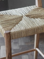 Nkuku Natural Lohanda Acacia & Munja Grass Counter Chair - Image 3 of 5