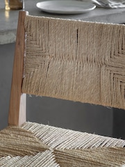 Nkuku Natural Lohanda Acacia & Munja Grass Counter Chair - Image 4 of 5