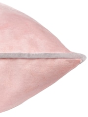 Furn Blush Grey Meridian Velvet Cushion - Image 4 of 4
