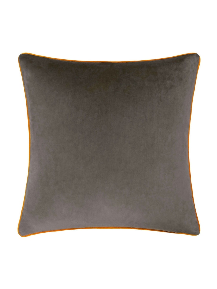 Furn Mocha Pumpkin Meridian Velvet Cushion - Image 2 of 4
