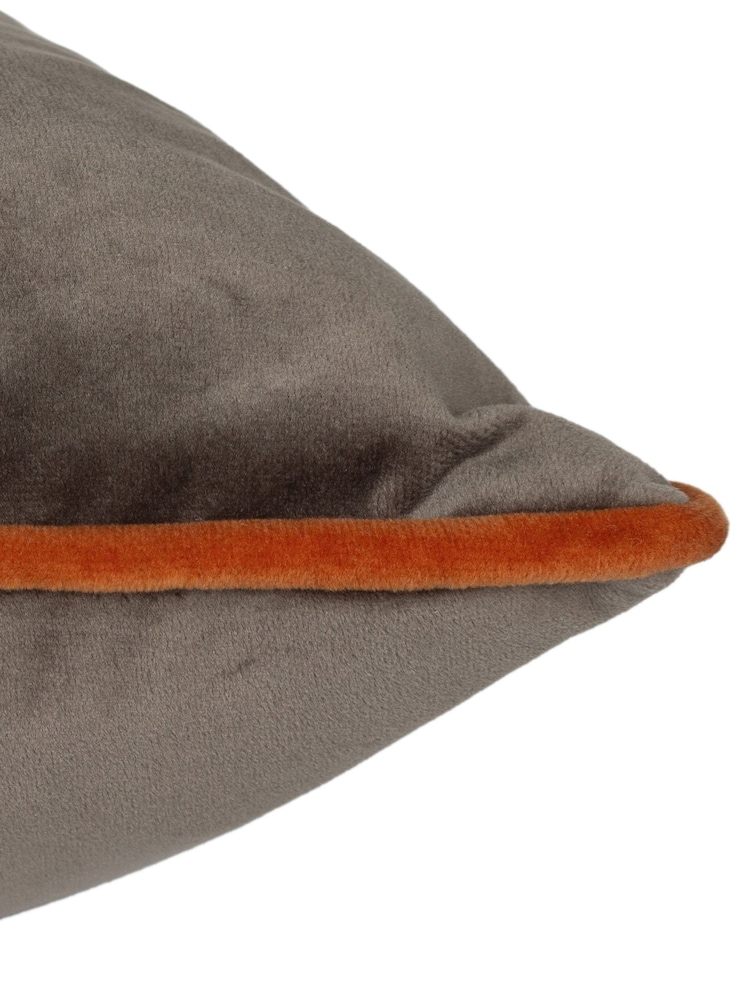 Furn Mocha Pumpkin Meridian Velvet Cushion - Image 4 of 4