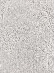 Furn Grey Snowflakes Fur Velvet Jacquard Cushion - Image 3 of 3