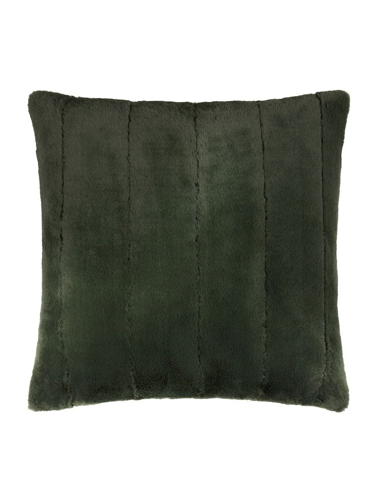Paoletti Pine Empress Faux Fur Cushion - Image 1 of 4