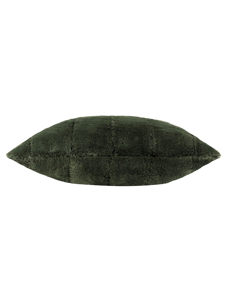 Paoletti Pine Empress Faux Fur Cushion - Image 2 of 4