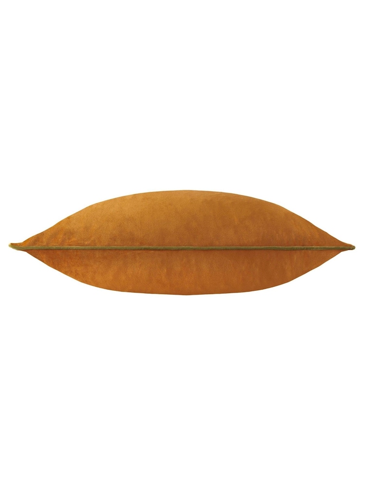 Furn Ginger Olive Meridian Velvet Cushion - Image 2 of 4 Furn Ginger Olive Meridian Velvet Cushion - Image 2 of 4