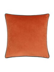 Furn Tiger Teal Meridian Velvet Cushion - Image 2 of 4