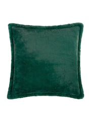 Furn Needle Green Kallu Faux Fur Cushion - Image 1 of 4