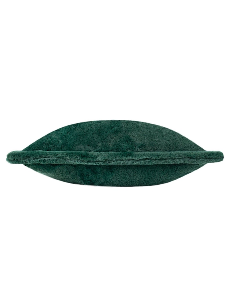 Furn Needle Green Kallu Faux Fur Cushion - Image 2 of 4