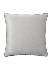 Furn Dove Charcoal Meridian Velvet Cushion - Image 2 of 4
