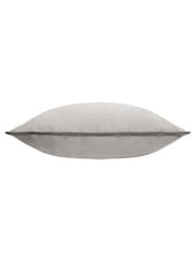 Furn Dove Charcoal Meridian Velvet Cushion - Image 3 of 4