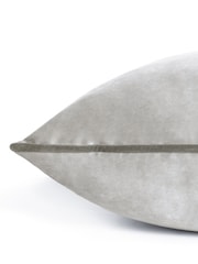 Furn Dove Charcoal Meridian Velvet Cushion - Image 4 of 4