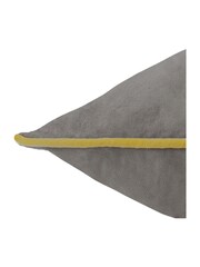 Furn Charcoal Moss Meridian Velvet Cushion - Image 4 of 5