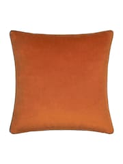 Furn Pumpkin Mocha Meridian Velvet Cushion - Image 2 of 4