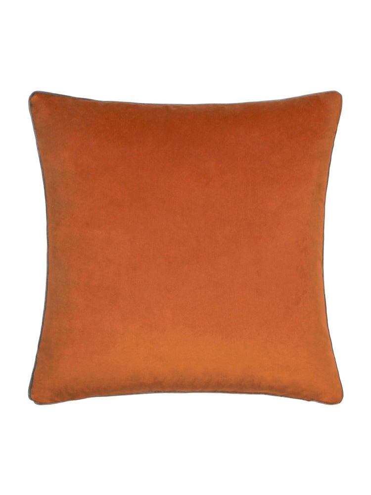 Furn Pumpkin Mocha Meridian Velvet Cushion - Image 2 of 4 Furn Pumpkin Mocha Meridian Velvet Cushion - Image 2 of 4