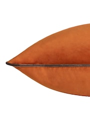 Furn Pumpkin Mocha Meridian Velvet Cushion - Image 3 of 4