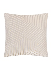 Paoletti Oyster Empress Faux Fur Cushion - Image 1 of 4