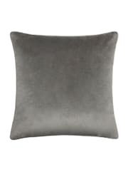 Furn Charcoal Dove Meridian Velvet Cushion - Image 2 of 4
