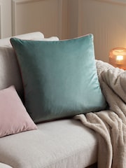 Furn Mineral Blush Meridian Velvet Cushion - Image 1 of 4