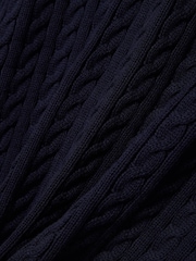 Lacoste Ärmelloser Zopfmuster-Pullover in normaler Passform - Bild 9 von 9