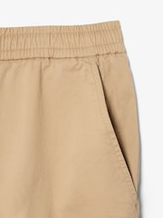 Lacoste Natural Relaxed Fit Stretch Cotton Shorts - Image 5 of 5