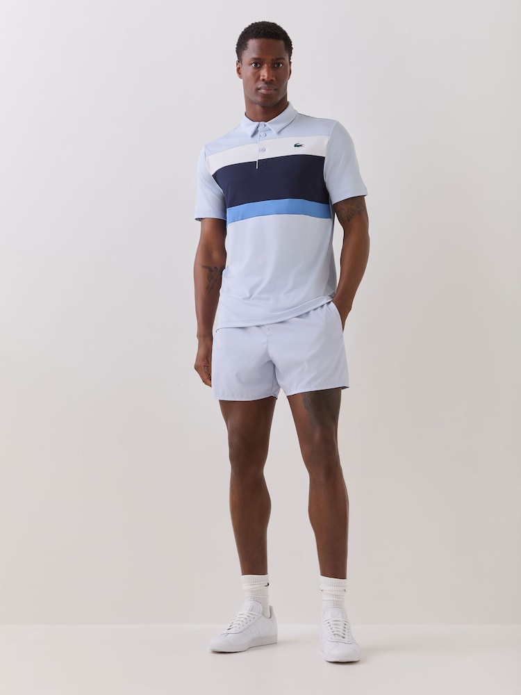 Ljus Blå - Lacoste Vanlig passform Ultra-Dry UPF50 Jersey Polotröjor - Bild 2 av 5