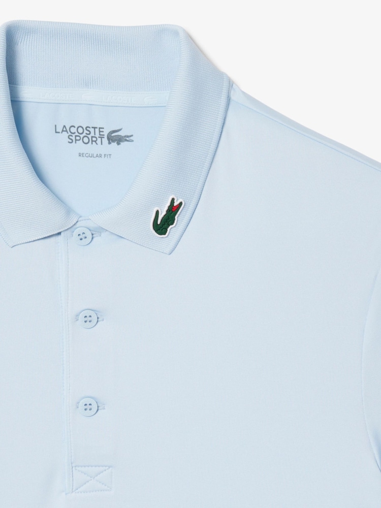 Lacoste Blue Regular Fit Ultra-Dry UPF50 Golf Polo Shirt - Image 2 of 3
