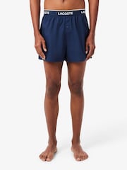 Lacoste Blue Cotton Boxers 3 Pack - Image 5 of 5