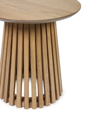 Julian Bowen Natural Oak Ollie Round Lamp Table - Image 5 of 5