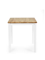 Julian Bowen Natural or White Linwood Square Dining Table - Image 4 of 6