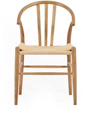 Julian Bowen Natural Oak Set of 2 Symi Dining Chairs - Image 2 of 5