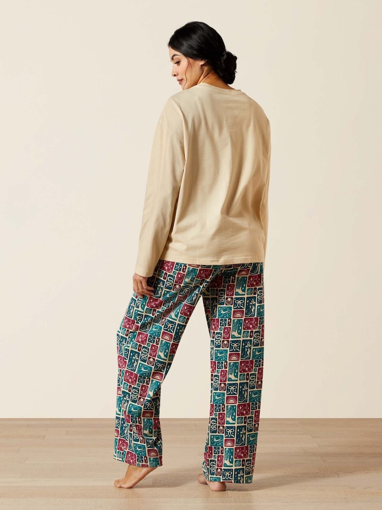 Ariat Wms Dreams Pyjamas Set Western Blocks - Image 2 of 6 Ariat Wms Dreams Pyjamas Set Western Blocks - Image 2 of 6