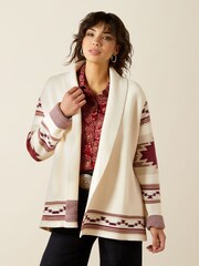 Ariat Womens Westward Southwest Brown Jumper - Image 1 of 4