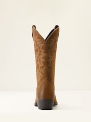 Mens Heritage Western R Toe Brown Boots - Image 3 of 4