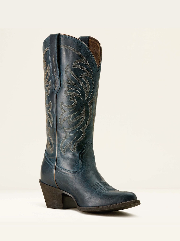 Ariat Blue Heritage J Toe Stretchfit Western Boots - Image 2 of 4 Ariat Blue Heritage J Toe Stretchfit Western Boots - Image 2 of 4