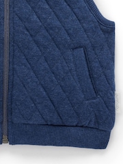 Purebaby Blue Quilted Vest - Image 3 of 4