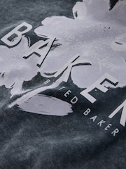 Baker by Ted Baker Oversized Acid Wash Hoodie - Image 10 of 10