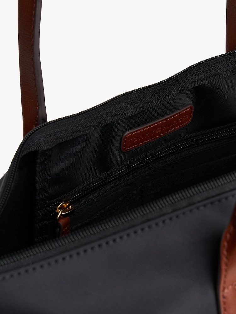 Tommy Hilfiger Black Monogram Tote Bag - Image 4 of 4