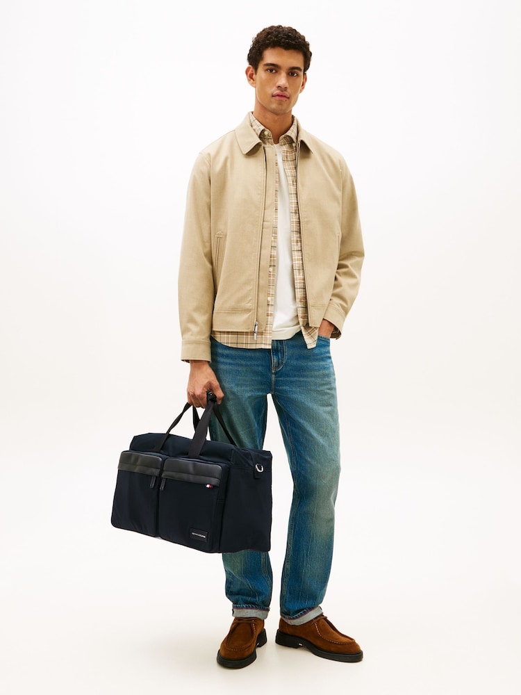 Tommy Hilfiger Black Logo Patch Duffel Bag - Image 2 of 5 Tommy Hilfiger Black Logo Patch Duffel Bag - Image 2 of 5